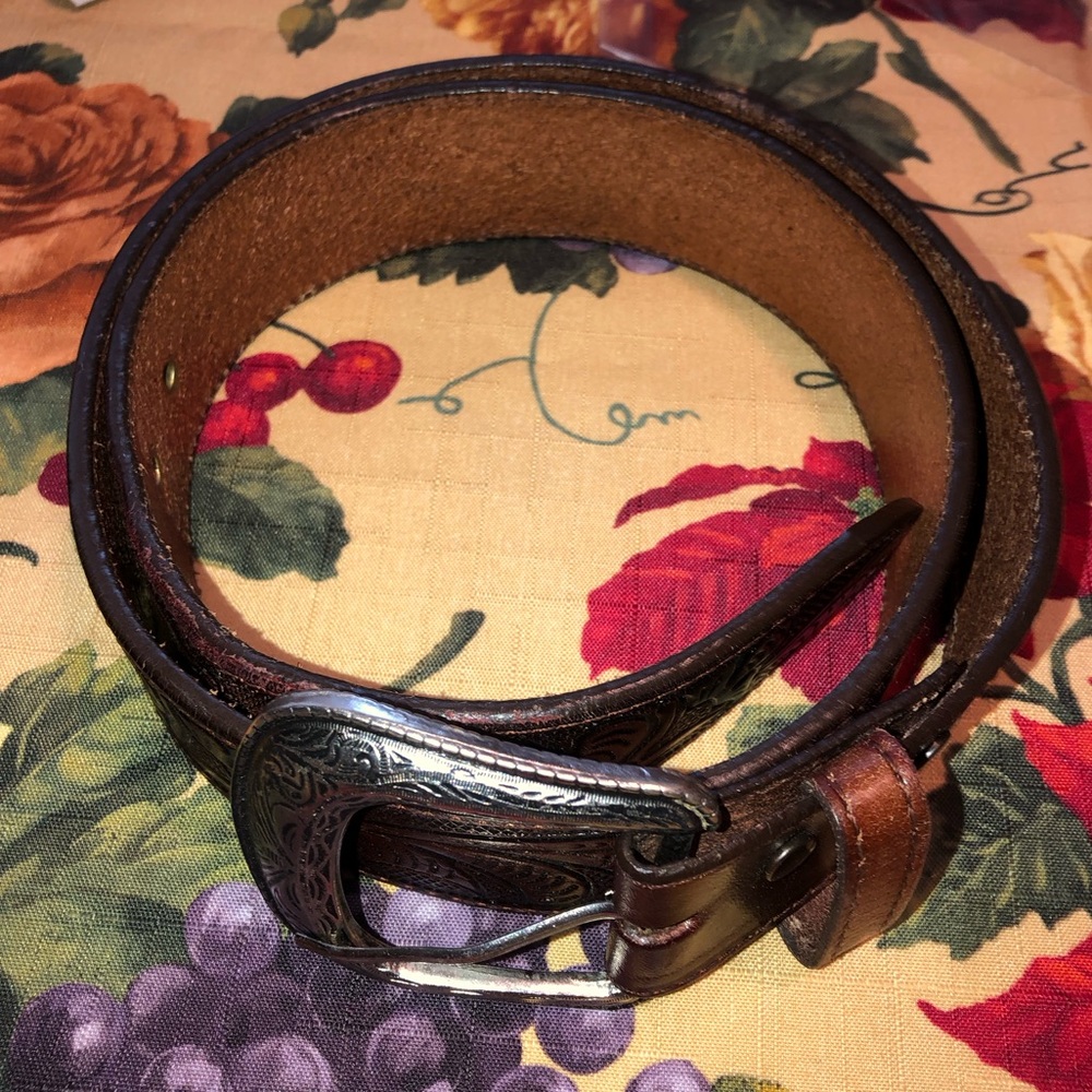 LEATHER BELT Made in Mexico 38”